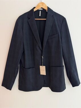 PAUL TAYLOR Blazer Giacca Jersey Galles Minimalist Quiet Luxury Smart Casual NWT